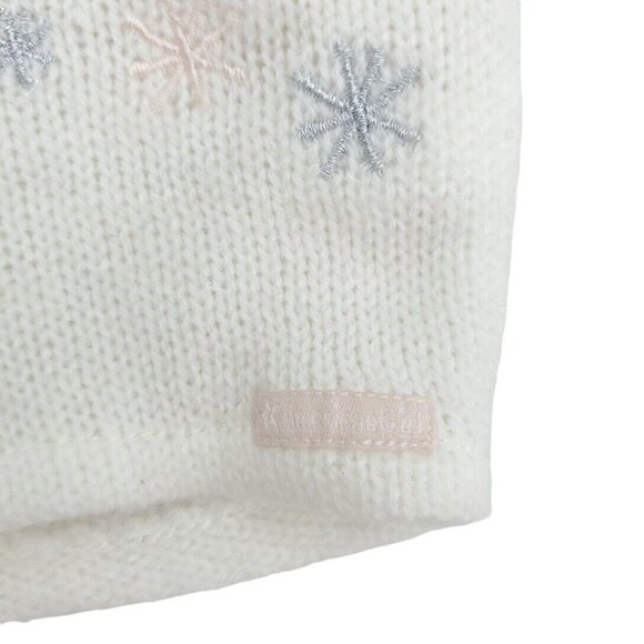 American Girl Sweater Knit Poncho White With Snowflakes Retired Store Exclusive - Picture 3 of 6